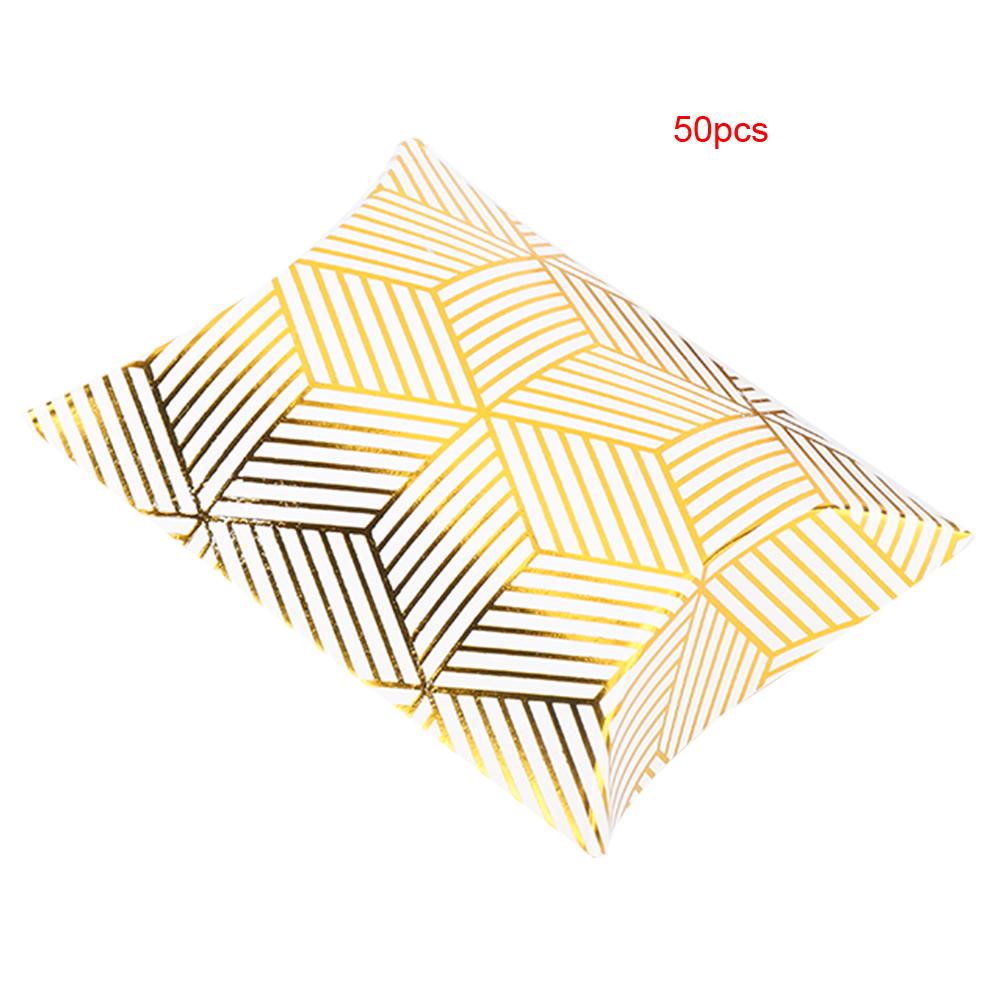 50 Stück Papierkissen Süßigkeitenbox Hochzeitsgeschenk Süßigkeitenbox Party Geburtstagszubehör