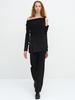 CERRIC Shoulder Twisted Top / Black