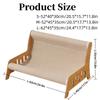 Fun 3 in1 Cat Play Chair Integrated Jute Blanket Cat Bed Wooden Wear Resistant Cat Sofa For Cat Playing/Sleeping