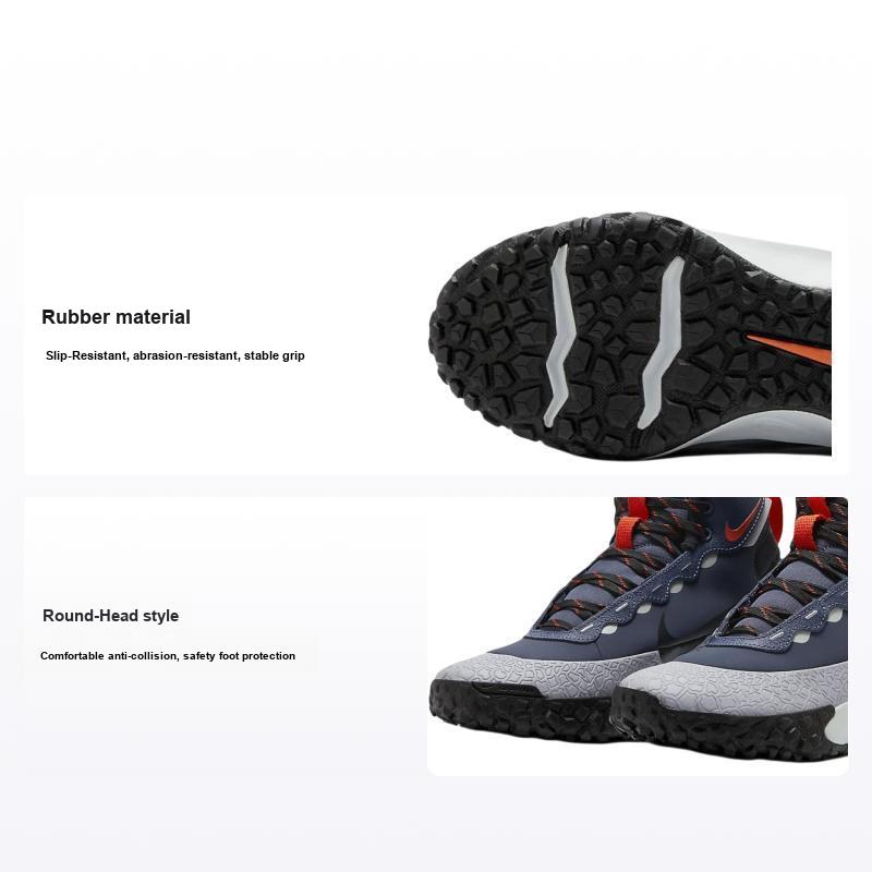 Nike Boys Blue/Grey/Black Terrascout Gs Thunder Cement Kids Sneakers Pure-Platinum Fv4173-400 Cm