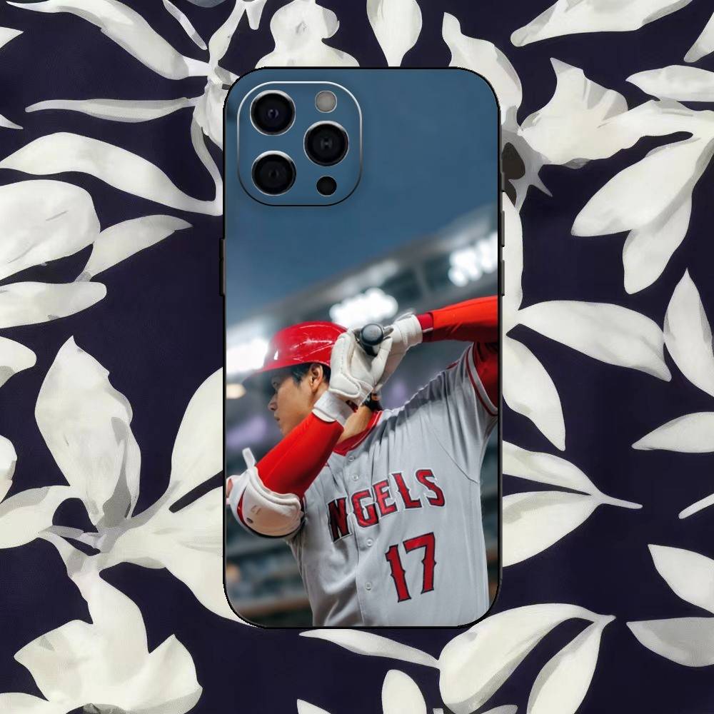 

Baseball player S-Shohei Ohtani Phone Case For iPhone 17,16,15,14,13,12,11 Plus,Pro,Max,Mini Silicone black Soft Cover iPhone16se4