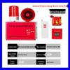 Industrial Fire Alarm System: Manual Emergency & Escape Alarm with One-Button Sound and Light for Factory Inspection.