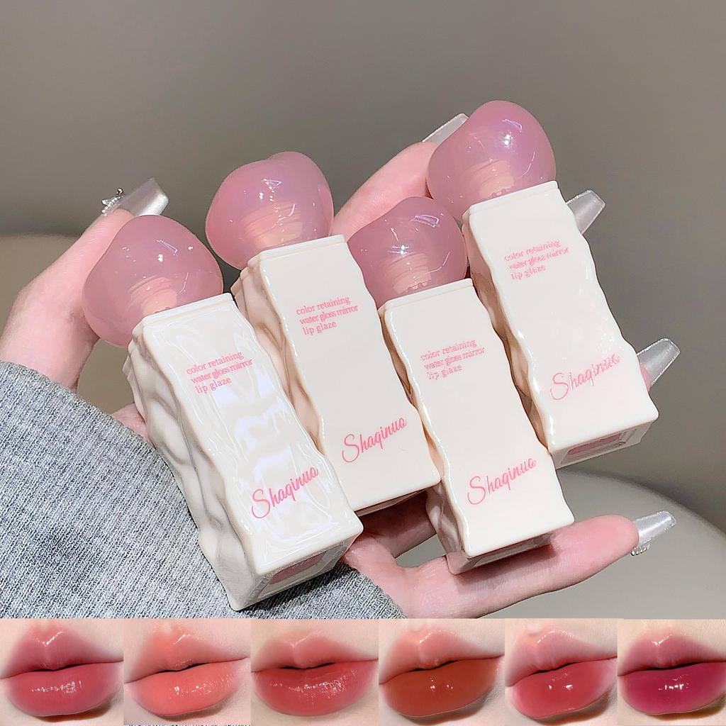Mirror Gloss Lip SHAQINUO Hydrating, Long-Lasting Color with Luminous Mirror Finish for Glossy and Vibrant Lips All-Day Wear