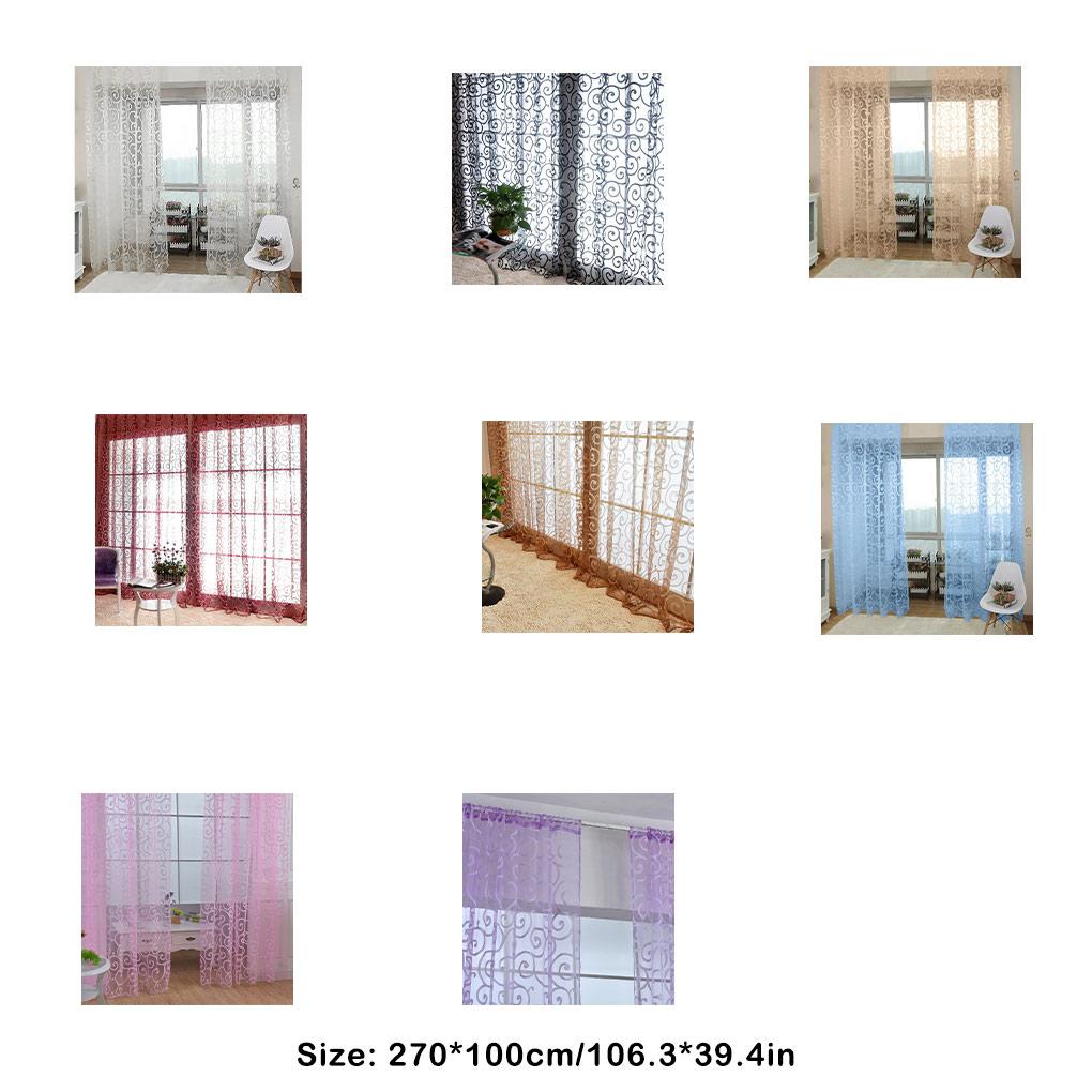 Home Hotel Window Curtain Replacement Bedroom Breathable Full Drape Privacy Protection Decoration Furniture Accessory