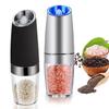 Electric Pepper Mill Stainless Steel Automatic Gravity Induction Salt and Pepper Grinder Kitchen Herb Spice Grinder Tools 1 Pcs