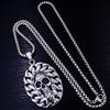 European and American Punk Jewelry Titanium Steel Men's Skull Pendant Necklace