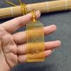 Vierkante Namo Amitabha Ketting, Glazen Sieraden, Natal Boeddha Kaart, Vredespendant, Pendant, Huwelijksgeschenk voor Mannen en Vrouwen