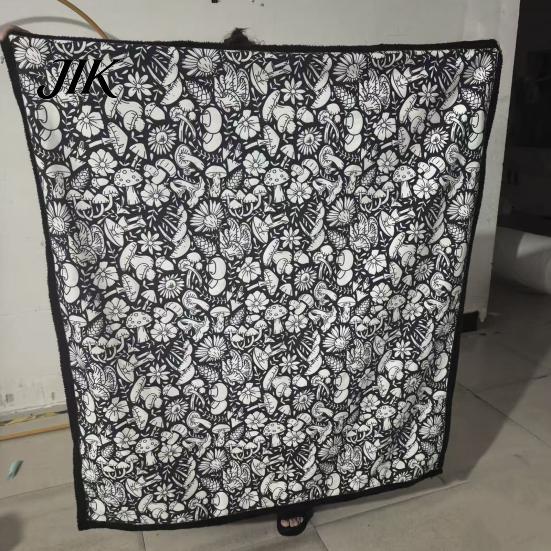 DIY Coloring Blanket for Parties Color Your Own Art Project with Markers Washable Gift Idea Craft Throw Home Decor Holiday Party Activity Unique