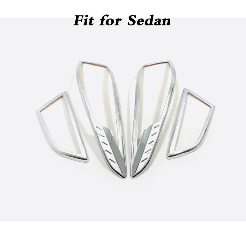 For Mazda 3 Mazda3 Axela M3     Car Body ABS Chrome Cover Trim Back Rear Tail Light Lamp Frame Stick Eyebrow