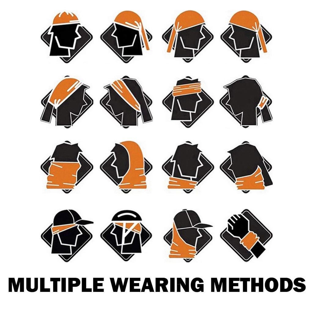 Headband Bandana Balaclava Half Face Mask Shield Head Hair Scarf Neck Gaiter Hat Multipurpose for Women and and Fire Flame Phoenix Black and [SMEHCF]