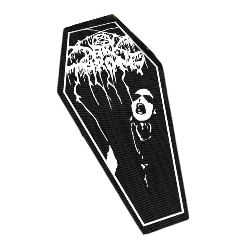 Coffin Bath Door Mat Halloween Rug Gothic Home Decor for Bathroom Bedroom Kitchen Room Funny Nonslip AtmospheresCarpet