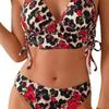 European & American Cross-border High Waist Print Bikini - Sexy Beach Vacation Style for Women.