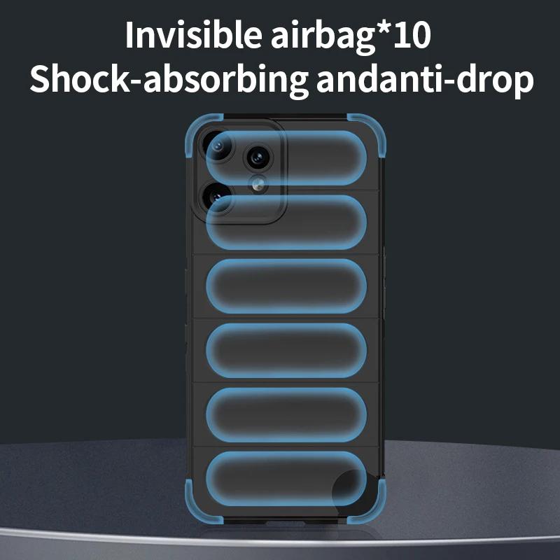 Shockproof Soft Skin Phone Armor Case  For Nothing Phone 3 Pro 2a 3a 2  CMF Phone 1 Liquid Silicon AirBag Protective Coque Funda