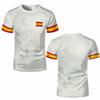 T-shirt da allenamento da calcio a maniche corte con stampa 3D da uomo per l'estate
