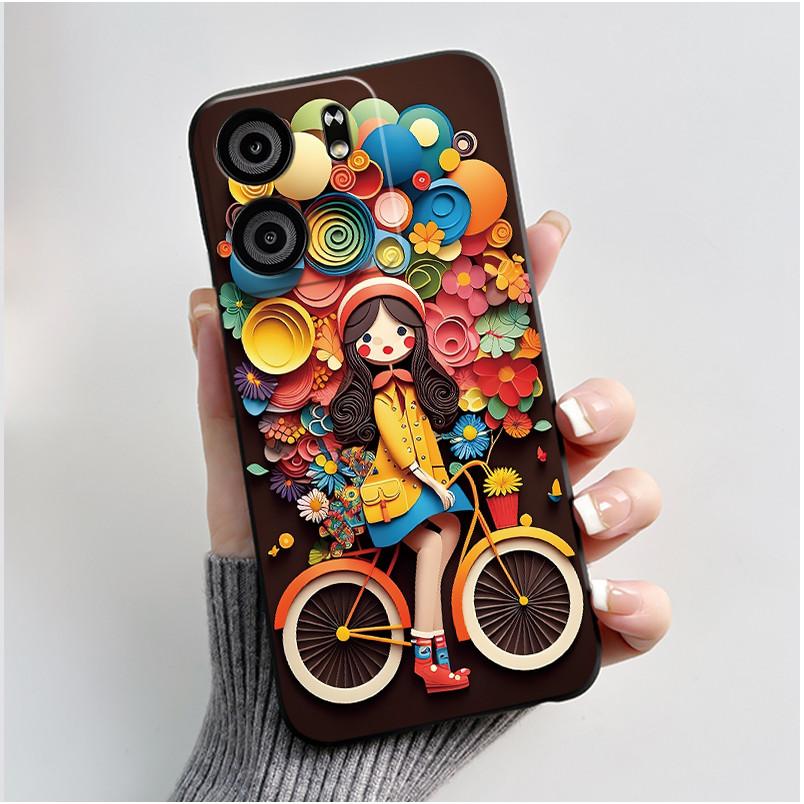 Case For BLU View 5 Phone Case Luxury Cute Love Rabbit Funny Pattern Cover Shell Black TPU Soft Silicone Protective Casing