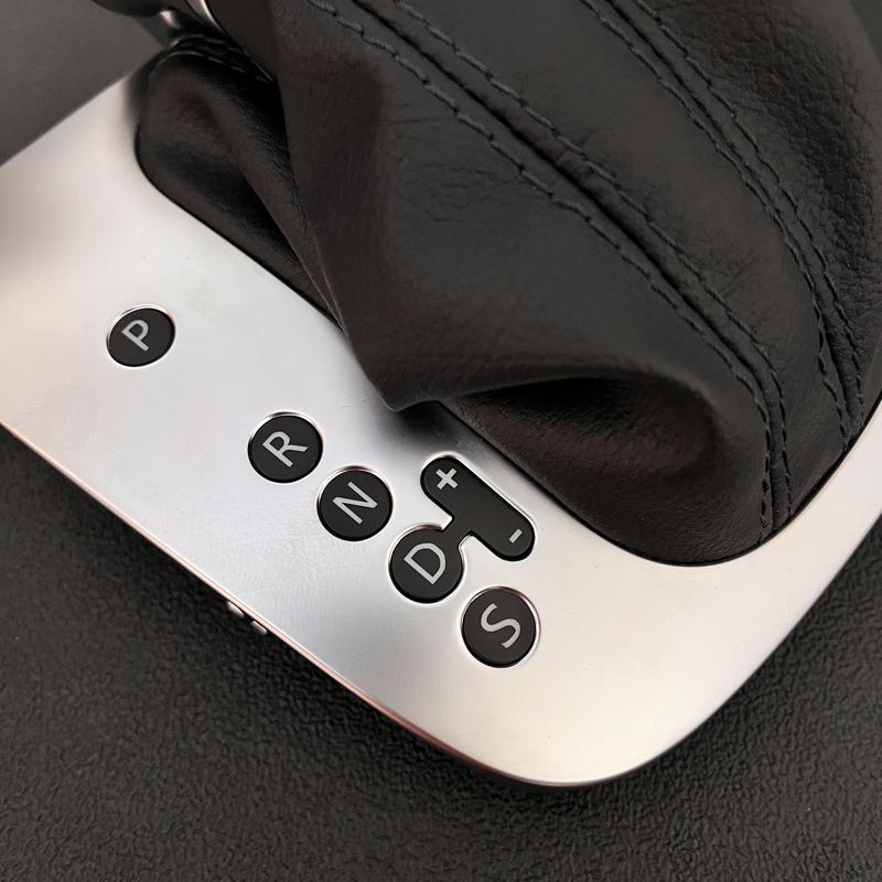 Cusătură din piele cu linie neagră AT DSG Capac pârghie pentru butonul schimbătorului de viteze pentru Golf 6 MK6 GTI Jetta MK6 GLI