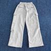 Trendy European and American Cotton Casual Pocket Loose Straight-Leg Pants