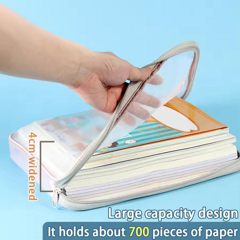 A4 Student Teacher Books Storage Bags Large Capacity Stationery Organizer Bag Folders School Office Supplies Stationary Bag