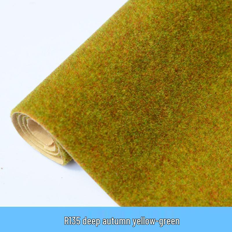 Model Turf Flocked Nylon Lawn: Simulation Grass for Miniature Landscape & Train Scenery