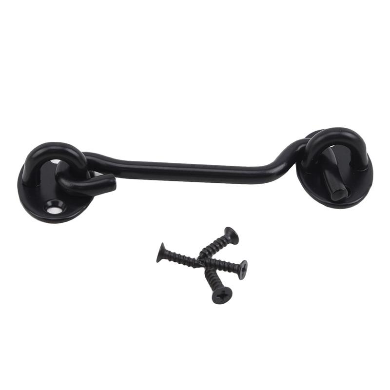 Eye Latch Heavy Duty Barn Door Lock Security Gate Locks Easy Lock 2 Pack Stainless Steel