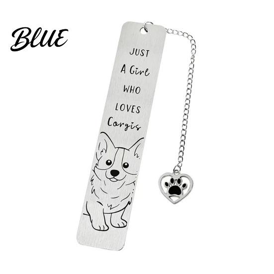Creative Cat Bookmark Cute Bookmark Funny Metal Page Marker with Stainless Steel Quotes
