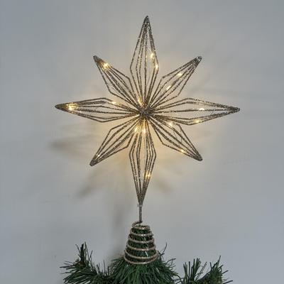 LED Iron Star Christmas Tree Topper