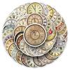 50 Retro Clock Stickers: Creative Graffiti for Journaling, Phone, or Water Bottle Decoration - Waterproof Material