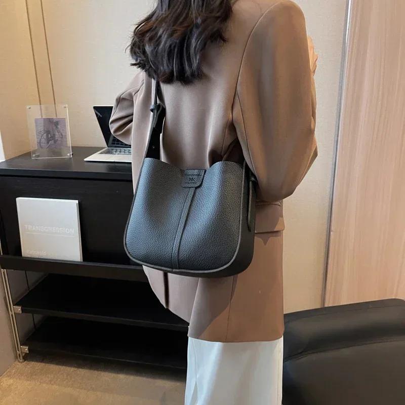 Hot Selling High-Quality Pu Women'S Shoulder Bag 2024 New Fashionable Crossbody Bag Large Capacity Composite Bag