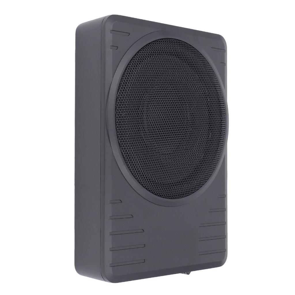 Subwoofer Activo Bajo Asiento de 10 pulgadas 600W Amplificador Incorporado Bajo Premium Delgado Activo Alimentado Subwoofer Bajo Asiento para Coche