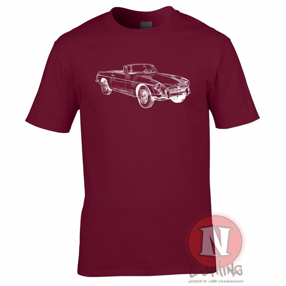 Mgb Roadster Mk1 TShirt Classic British Sports Car Motoring Retro Track Day S