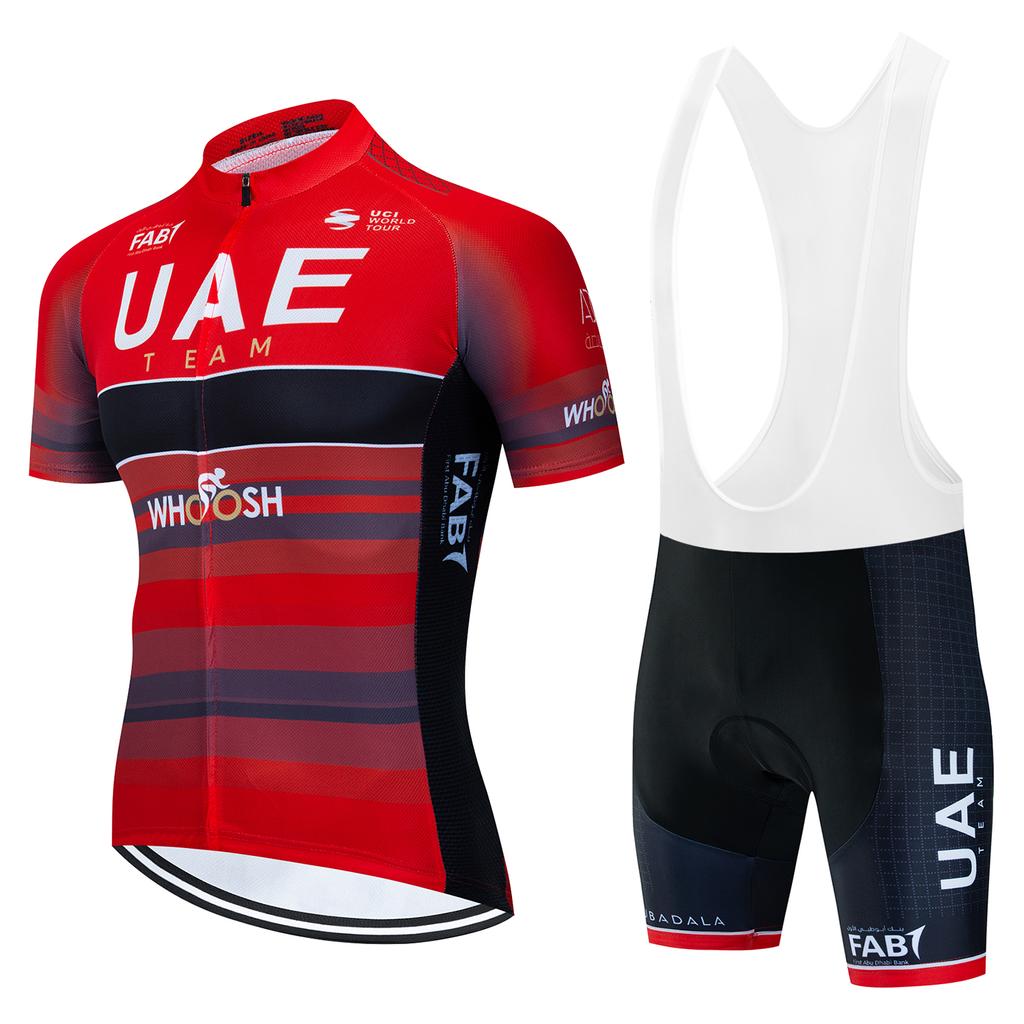 2025 Team Cycling Jersey Sets UAE Men's Cycling Clothing Summer Short Sleeve MTB Bike Suit Pro Bicycle Clothes Ropa Ciclismo