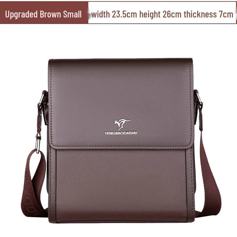 Men s Business Casual PU Leather Shoulder Bag