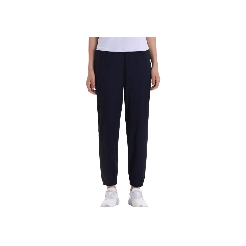 SAUCONY Solid Color Lightweight Elastic Knit Sports Pants Women Bottoms Black SC1239125-2
