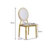 Electroplated Bamboo Joint Chair with Gourd Legs for Hotel Dining and Wedding Halls
