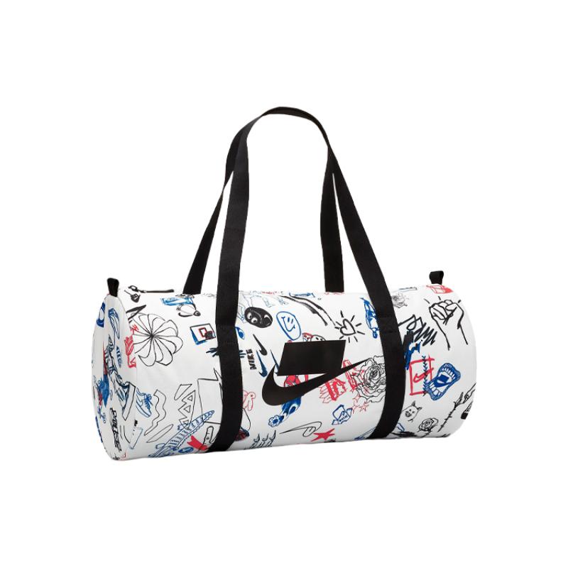 Nike Heritage Polyester Luggage Bag Travel Bag Unisex White Casual CQ6302-100