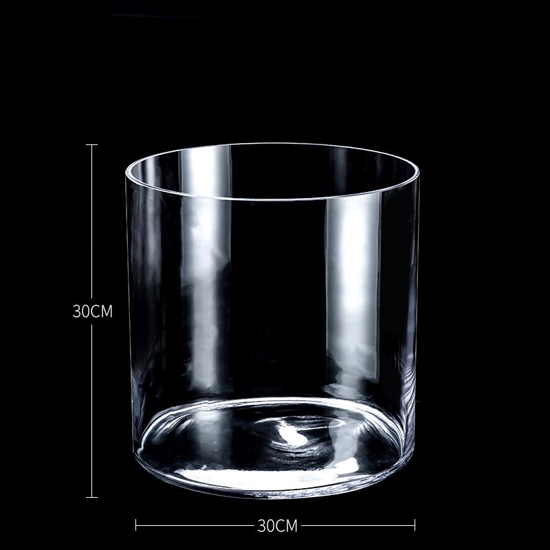 Bardzo Duży Przezroczysty Szklany Wazon do Salonu lub na Stół Jadalny - Idealny do Bambusa, Suszonych Kwiatów i Aranżacji Wodnych