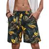Hawaii Urlaub Strandshorts Für Männer 3D Gedruckte Blume Lässige Kurze Hosen Boardshorts Elastisches Band Badeanzug Badehosen