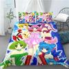 New 3D Anime Kawaii Girls Tokyo.Mew.Mew Bedding Set Printed With Pillowcase Bed Duvet Cover Soft Queen King Size Bedclothes Home