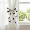 Organza Material Curtain Tieback Pink Tulip Bow Drapery Tieback  Living Room Window