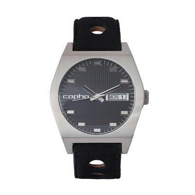 Copha KULT Herreur 50mm Sort Læder Casual Ur