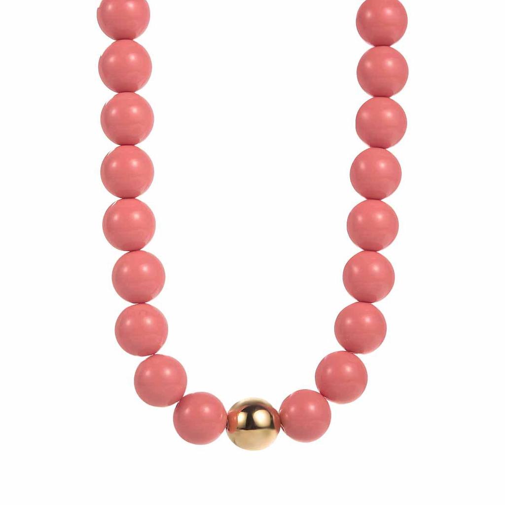N13167 Colorful Beaded Necklace: Cute Bohemian Handmade Clavicle Chain