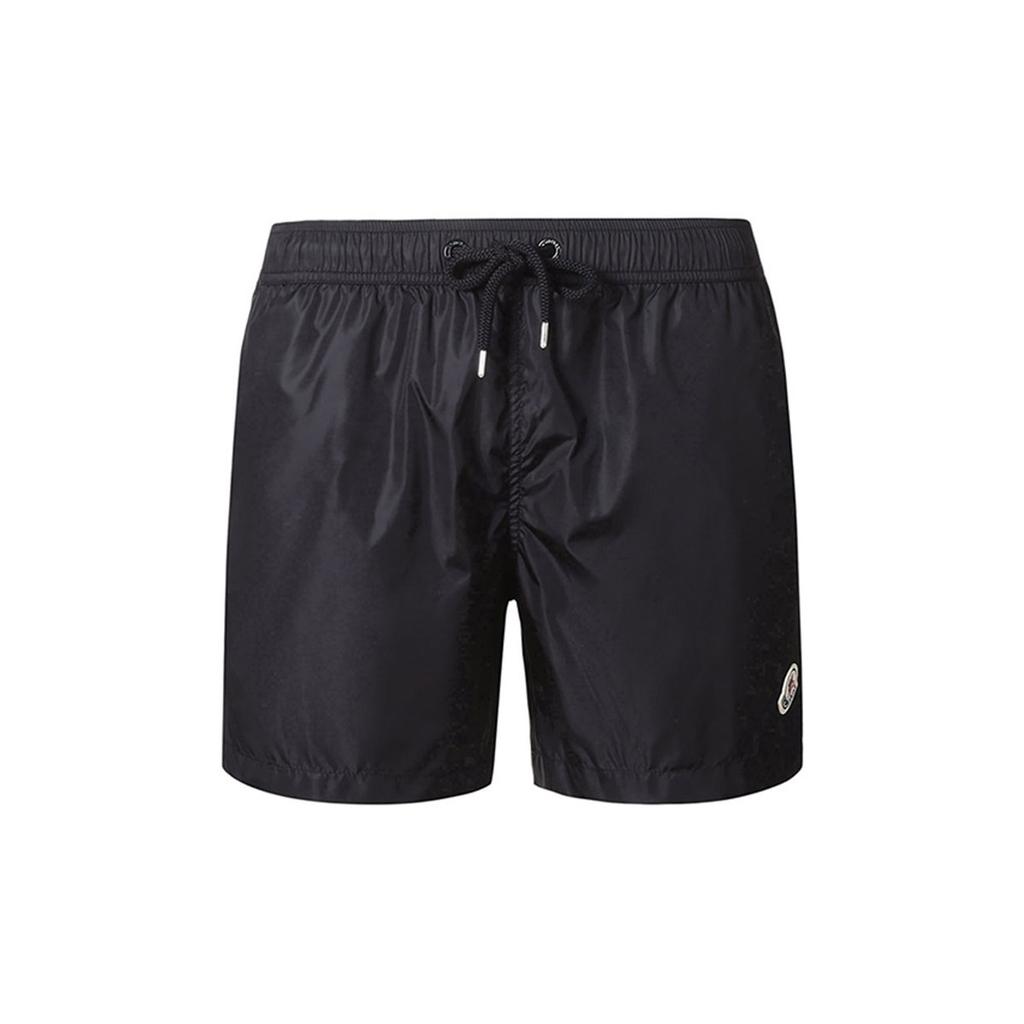 Moncler Fiber Drawstring Loose Swimming Casual Shorts Men shorts Dark-Blue 2C7080053326743