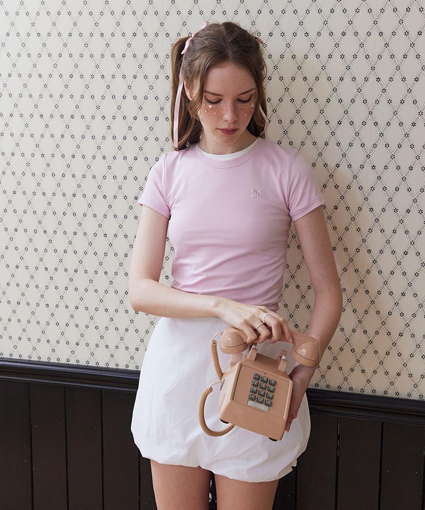 Etosome Balloon Mini Skirt (White)