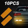 10Pc Car and motorcycle reflective sticker Safety Tape Anti Collision Warning Reflective Sticker for Automobile Trunk Decoration