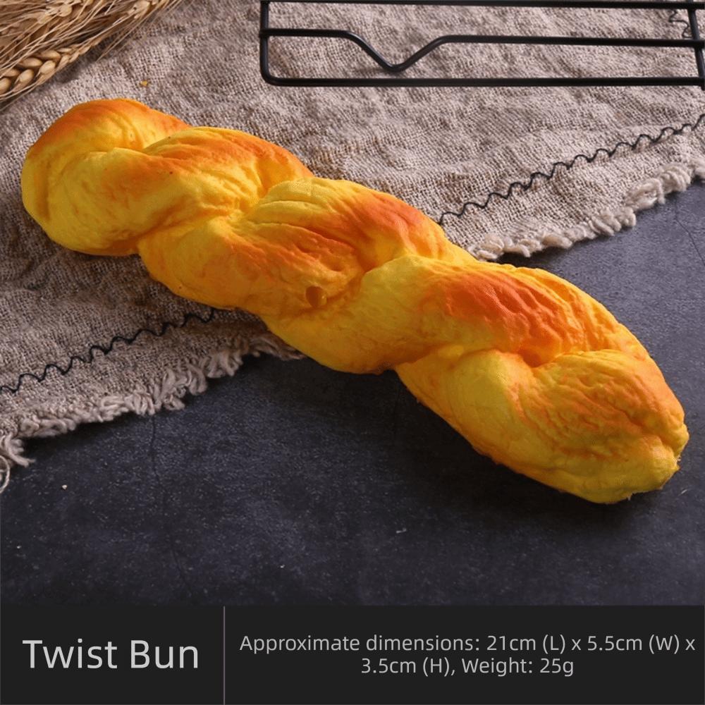 Soft Cake Toast PU Model Scale Food Fake Bread Ornaments Artificial Fake Bread Model Kitchen Toy