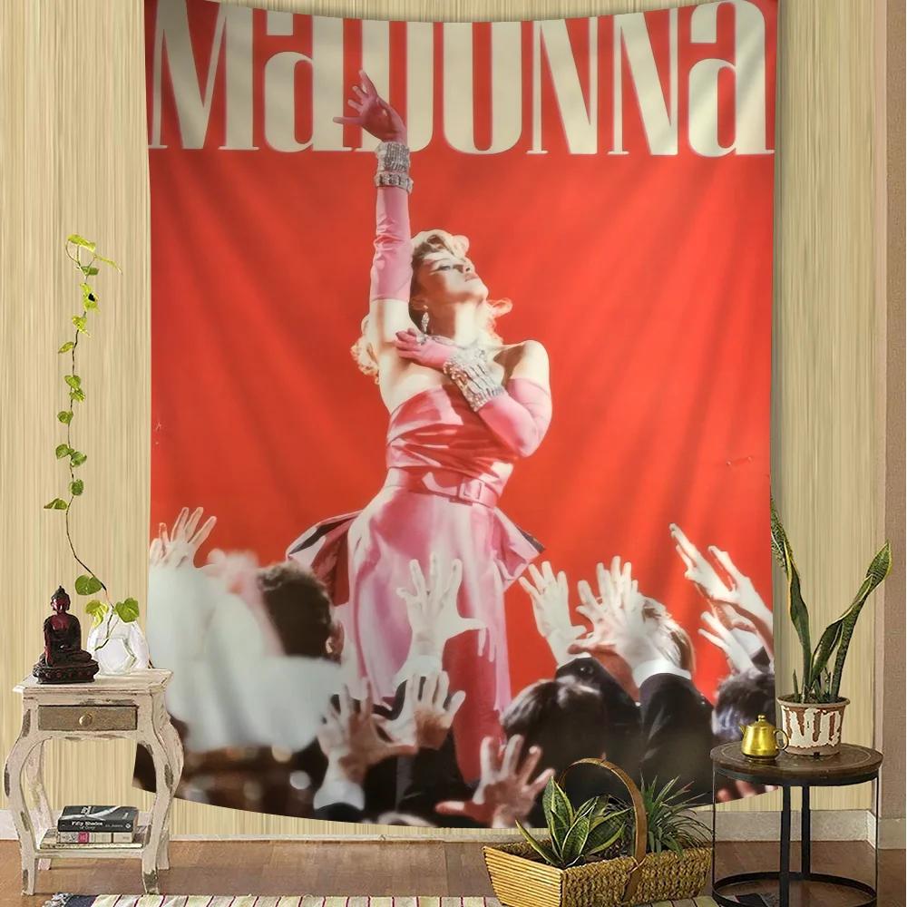 Arazzo Madonna Anni '80 Arazzo Anime Appeso Tarot Tappeti da Parete Hippie Lenzuola da Appendere in Stanza Arazzo Anime
