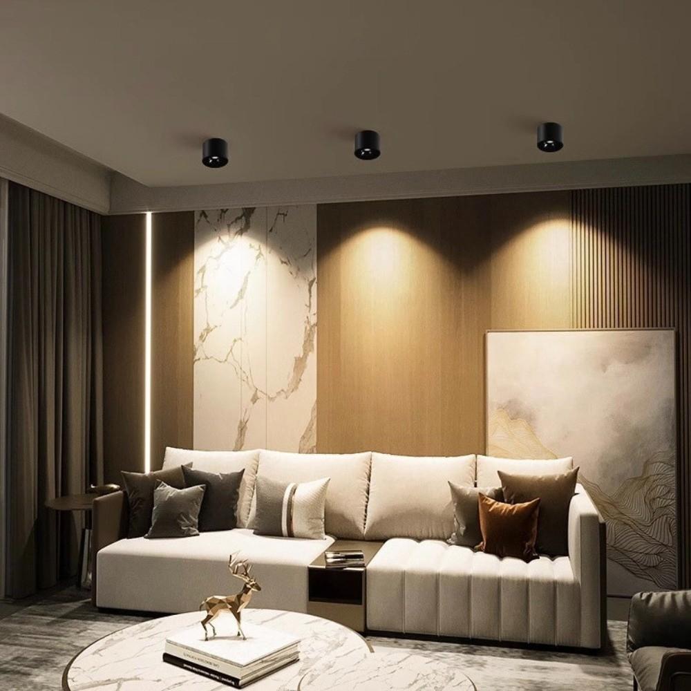 Adjustable Angle 7W Led Spotlight Surface Mounted Anti-glare Ceiling Spot Light Dimmable Energy Saving Downlight Corridor