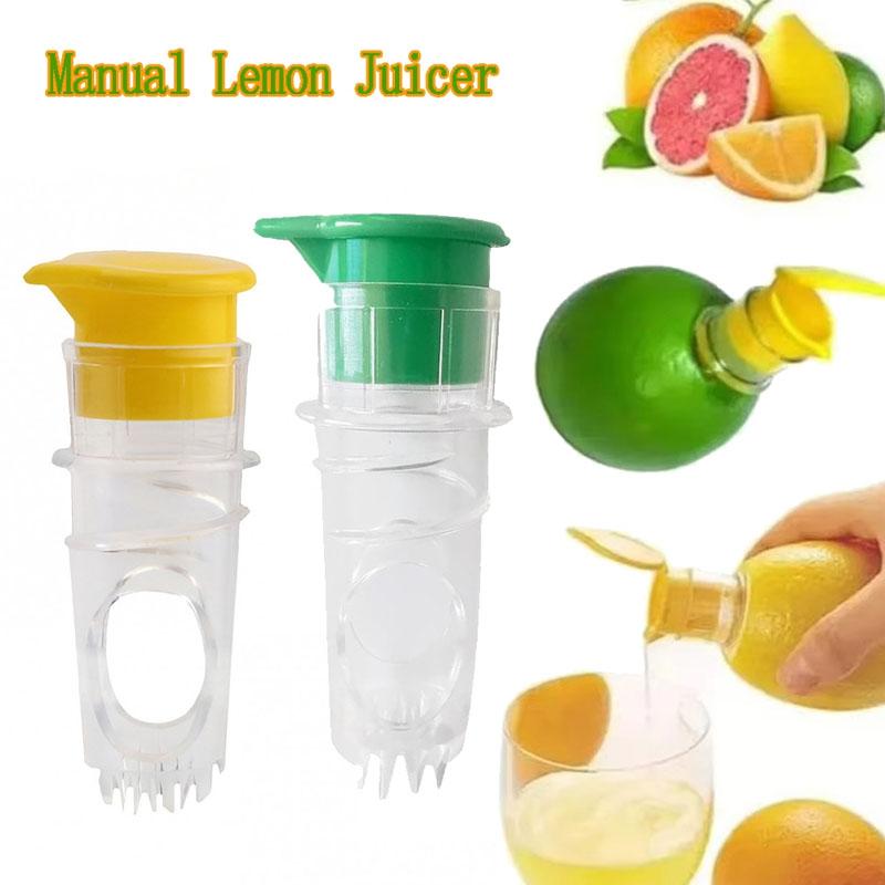 Fruits Lemon Juicer Squeezer Manual Hand MINI portable Orange Lime Juicer Faucet Screw Top Pomegranate Juicer With Built-In Filter