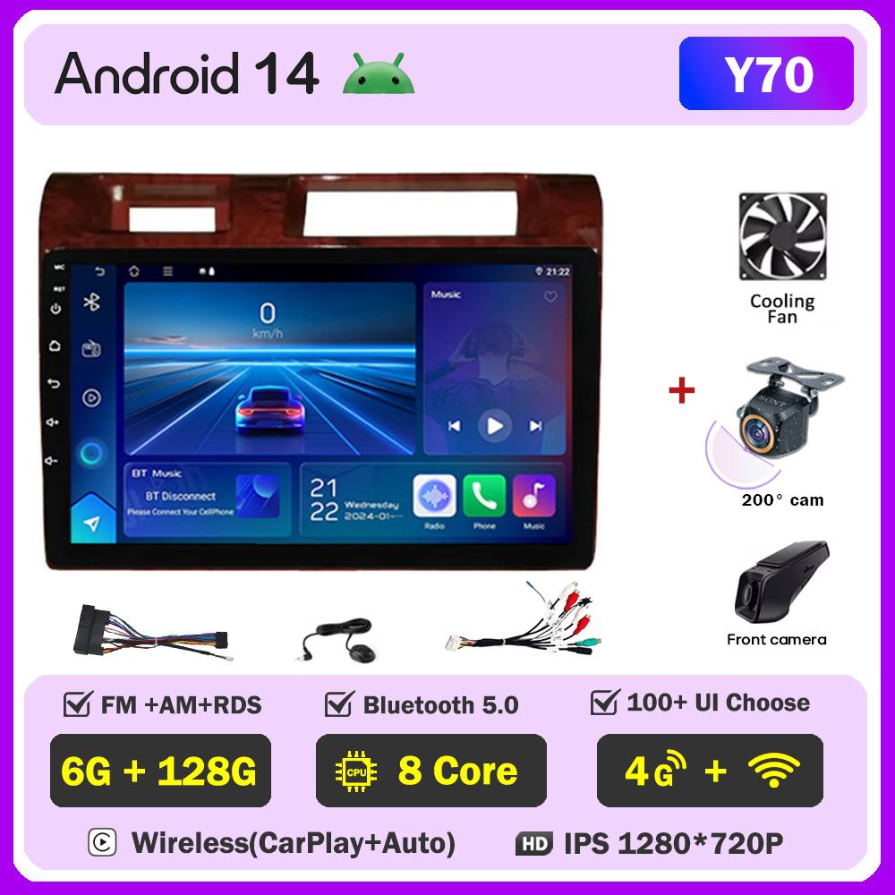 For Toyota Land Cruiser 70 Series LC70 LC71 LC76 LC78 LC79 Carplay Auto Screen Wireless Android Auto Car Intelligent Systems DSP