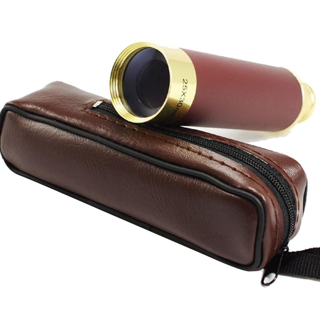 Retro Telescope Zoomable Spyglass Portable Handheld Telescope Vintage Monocular for Camping Boating